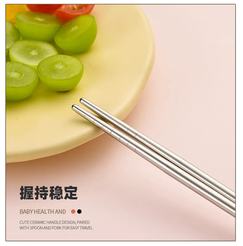 Cartoon Spoon and Fork Set for Kids - Portable Travel Cutlery with Storage Box - Toddler Feeding Utensils - Cute Design - Wholesale Available showcase 10