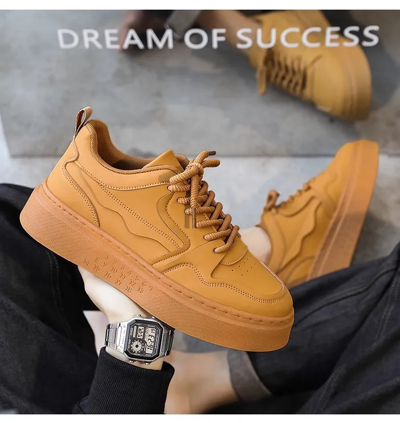 Men's Black Work Shoes Non-Slip Wear-Resistant Thick Sole Construction Site Safety Shoes Breathable Casual Versatile Sports Board Shoes for Men showcase 16