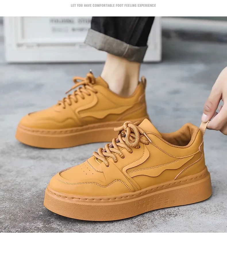 Men's Black Work Shoes Non-Slip Wear-Resistant Thick Sole Construction Site Safety Shoes Breathable Casual Versatile Sports Board Shoes for Men showcase 18