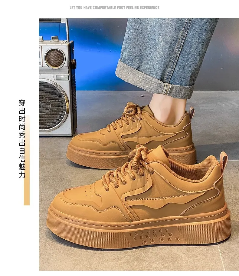 Men's Black Work Shoes Non-Slip Wear-Resistant Thick Sole Construction Site Safety Shoes Breathable Casual Versatile Sports Board Shoes for Men showcase 17