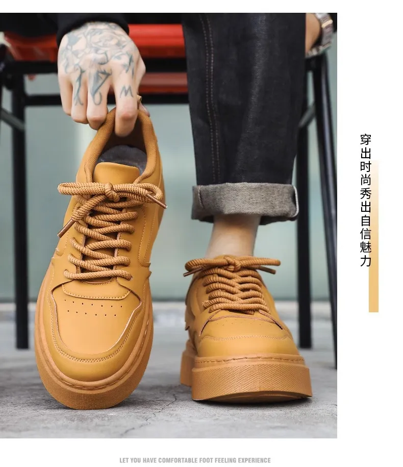 Men's Black Work Shoes Non-Slip Wear-Resistant Thick Sole Construction Site Safety Shoes Breathable Casual Versatile Sports Board Shoes for Men showcase 15