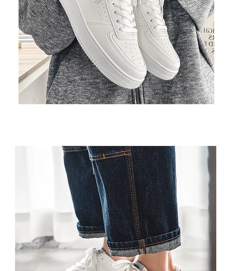 Men's White Sneakers Breathable Casual Shoes - Versatile Sports Sneakers for Teenagers and Students - 2026 New Model - Lightweight Walking Shoes showcase 17