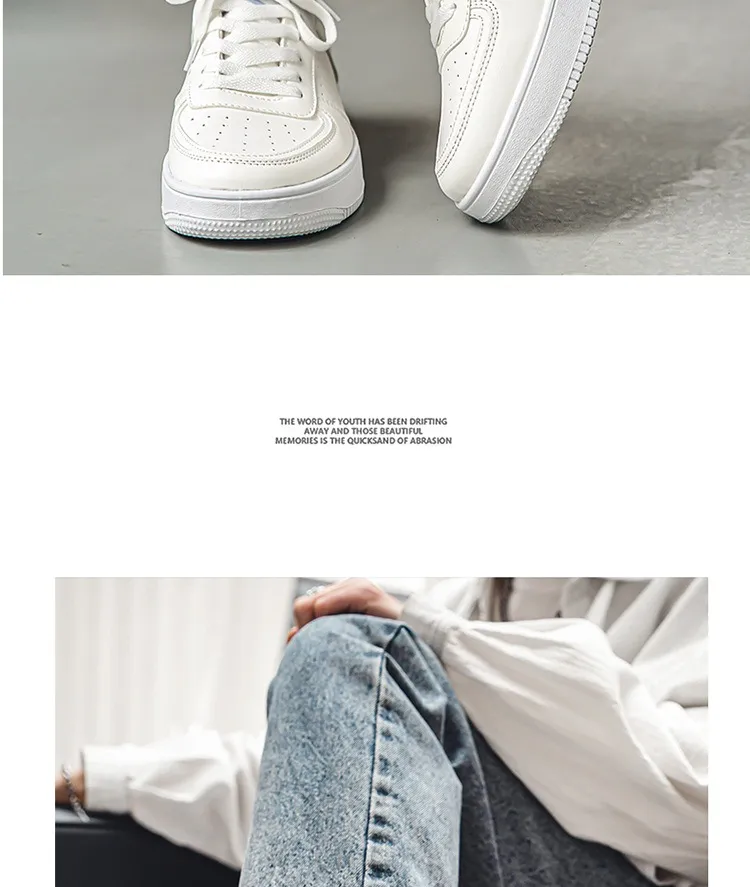 Men's White Sneakers Breathable Casual Shoes - Versatile Sports Sneakers for Teenagers and Students - 2026 New Model - Lightweight Walking Shoes showcase 11