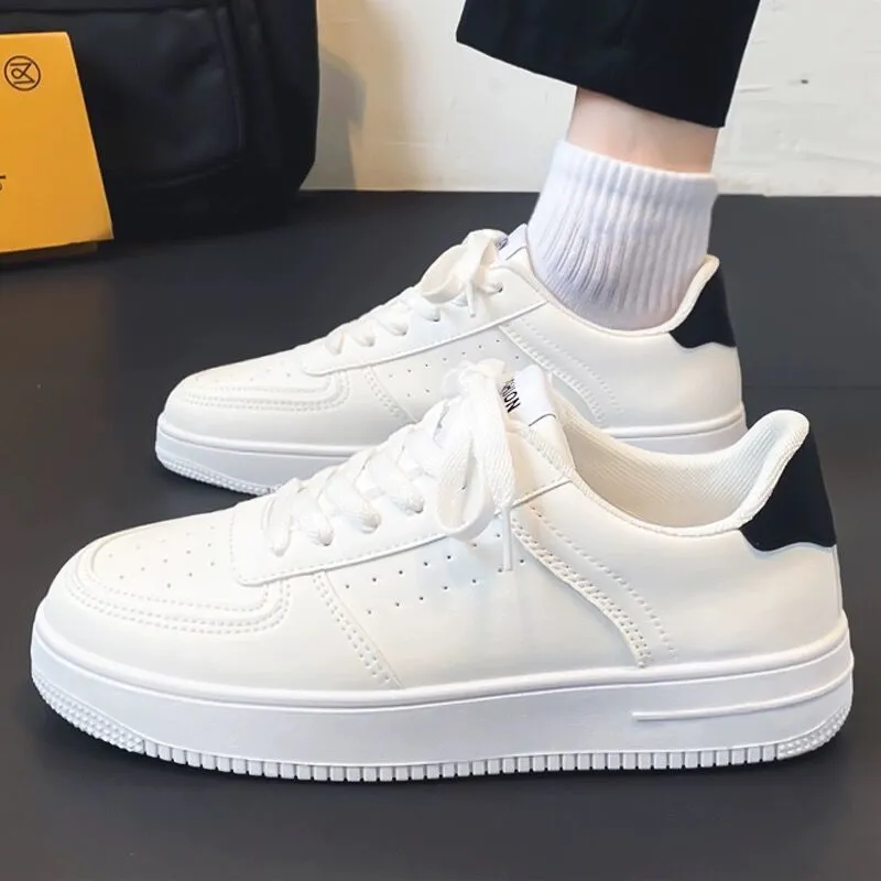 Men's White Sneakers Casual Shoes - Spring 2026 Cross-Border Large Size Versatile Daily Wear Youth Fashion Sneakers thumbnail 3