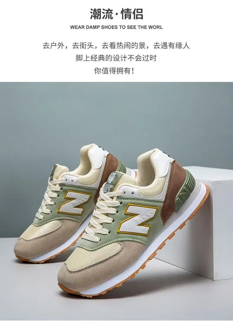 Men's Fashion Sneakers Breathable Casual Shoes Autumn New Couple N Letter Design Lightweight Walking Shoes showcase 13