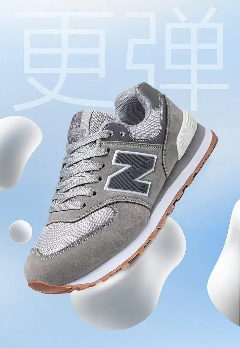 Men's Fashion Sneakers Breathable Casual Shoes Autumn New Couple N Letter Design Lightweight Walking Shoes showcase 14