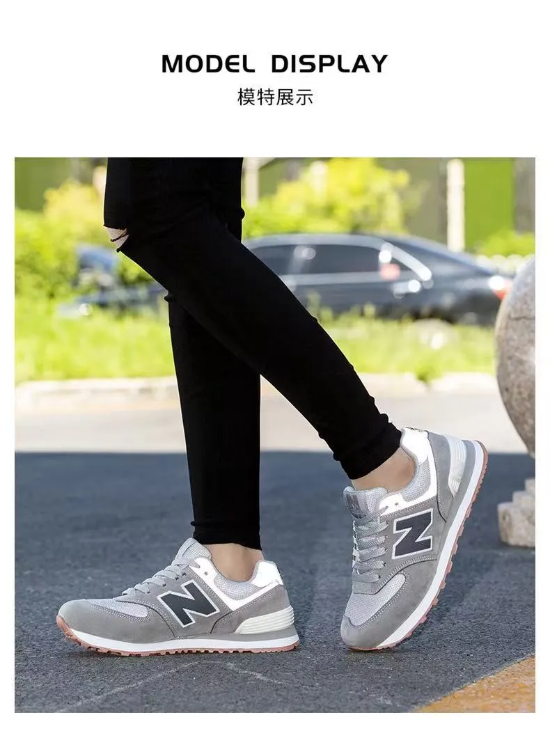 Men's Fashion Sneakers Breathable Casual Shoes Autumn New Couple N Letter Design Lightweight Walking Shoes showcase 19