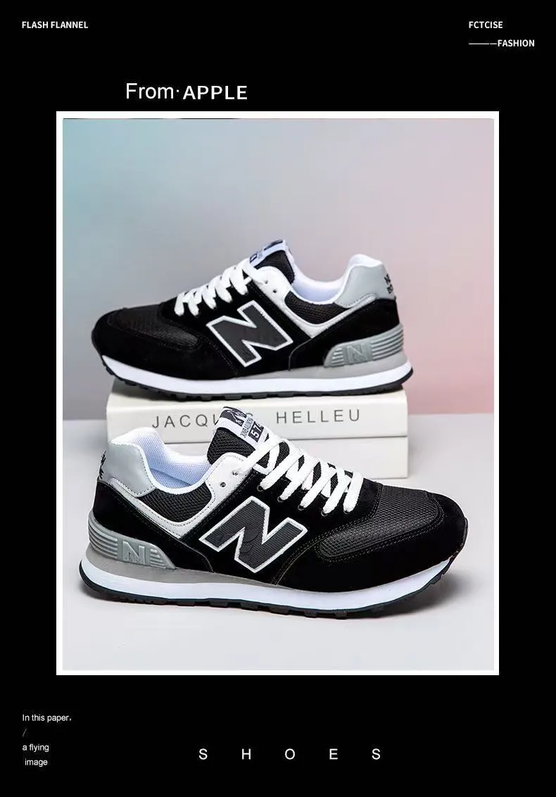 Men's Fashion Sneakers Breathable Casual Shoes Autumn New Couple N Letter Design Lightweight Walking Shoes showcase 18