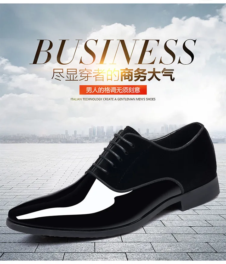 Men's Formal Leather Dress Shoes - Lightweight Pointed Toe Oxford Shoes for Business, Wedding, and Special Occasions - Trendy British Style showcase 2