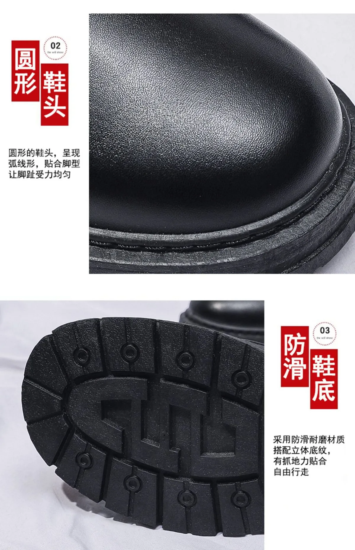 Men's Casual Leather Dress Shoes - New Business Style, British Design, Youth Platform, All-Match Trendy Footwear for Students and Professionals showcase 6