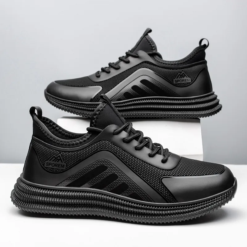 Men's Casual Sneakers Comfortable Strap Shoes Trendy Round Head Lightweight Breathable Wholesale Cyber Celebrity Style Sneakers for Men thumbnail 3