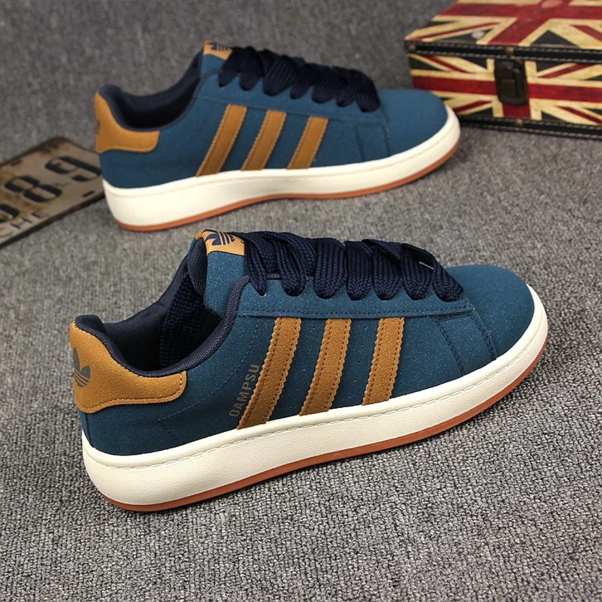 Men's Leather Casual Shoes - 2025 Trendy Versatile Couple Sneakers, Breathable Sports Shoes for Men and Women - Autumn Collection showcase 2