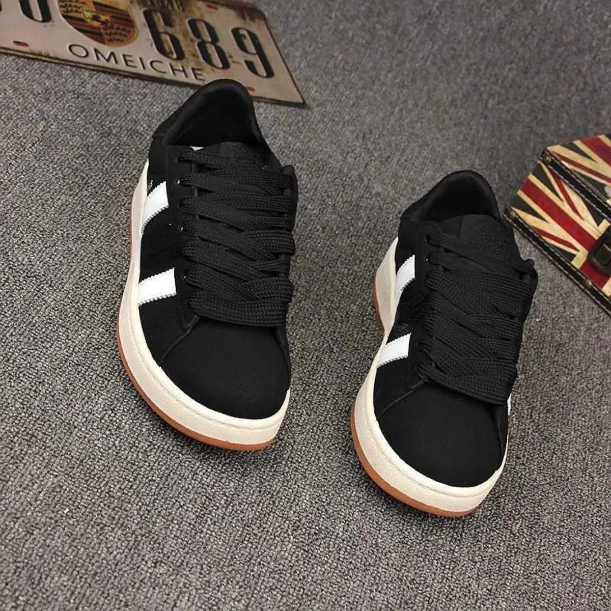 Men's Leather Casual Shoes - 2025 Trendy Versatile Couple Sneakers, Breathable Sports Shoes for Men and Women - Autumn Collection showcase 3