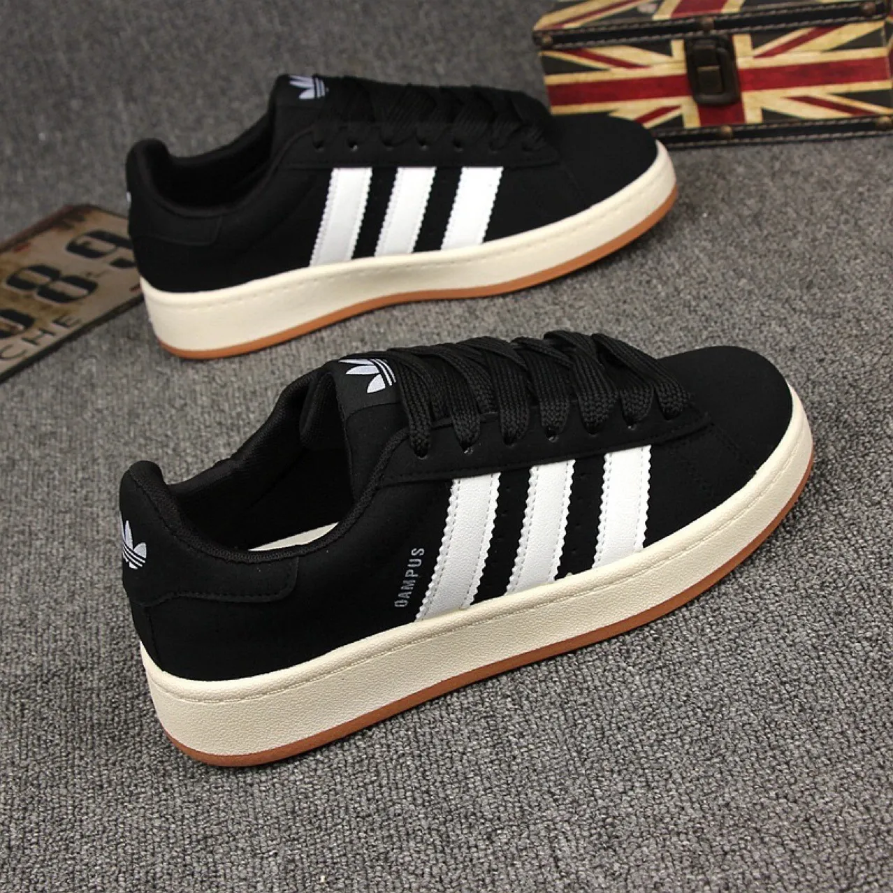 Men's Leather Casual Shoes - 2025 Trendy Versatile Couple Sneakers, Breathable Sports Shoes for Men and Women - Autumn Collection thumbnail 1