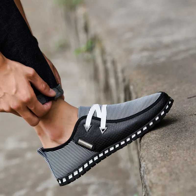Men's Casual Driving Shoes Trendy Slip-On Loafers Large Size Versatile Comfortable Footwear for Everyday Wear Wholesale thumbnail 8
