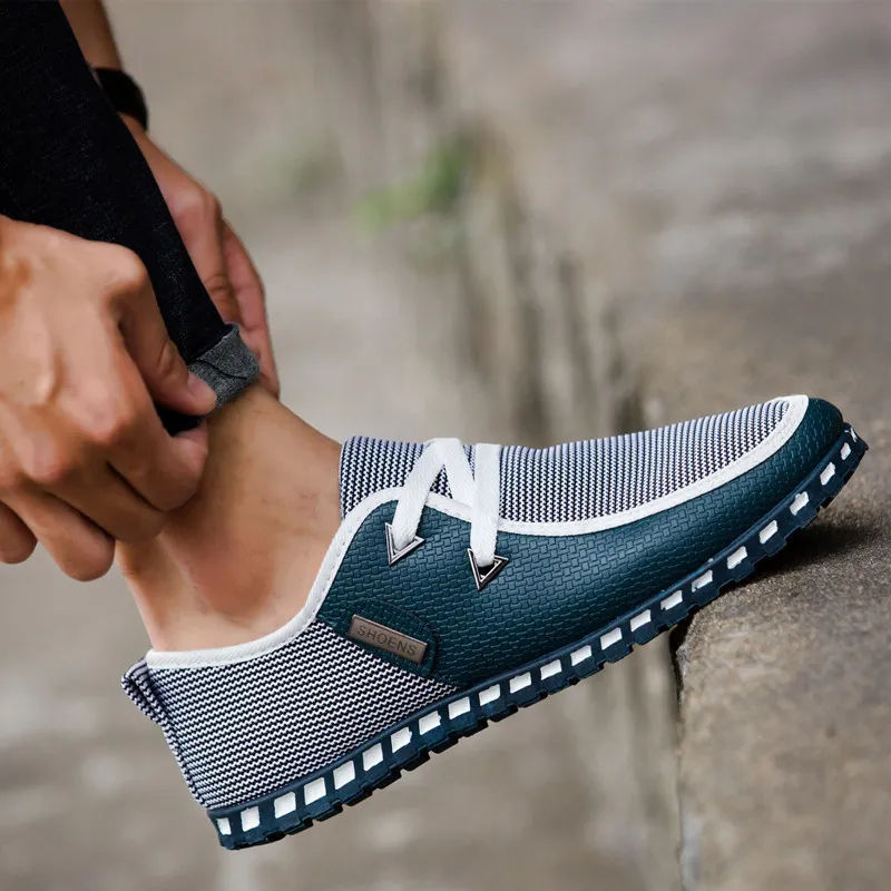 Men's Casual Driving Shoes Trendy Slip-On Loafers Large Size Versatile Comfortable Footwear for Everyday Wear Wholesale thumbnail 6