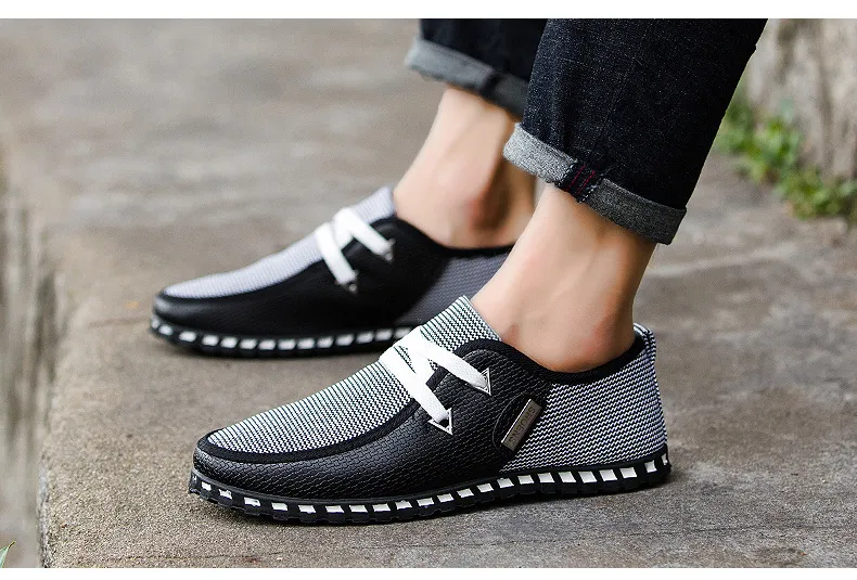 Men's Casual Driving Shoes Trendy Slip-On Loafers Large Size Versatile Comfortable Footwear for Everyday Wear Wholesale showcase 19