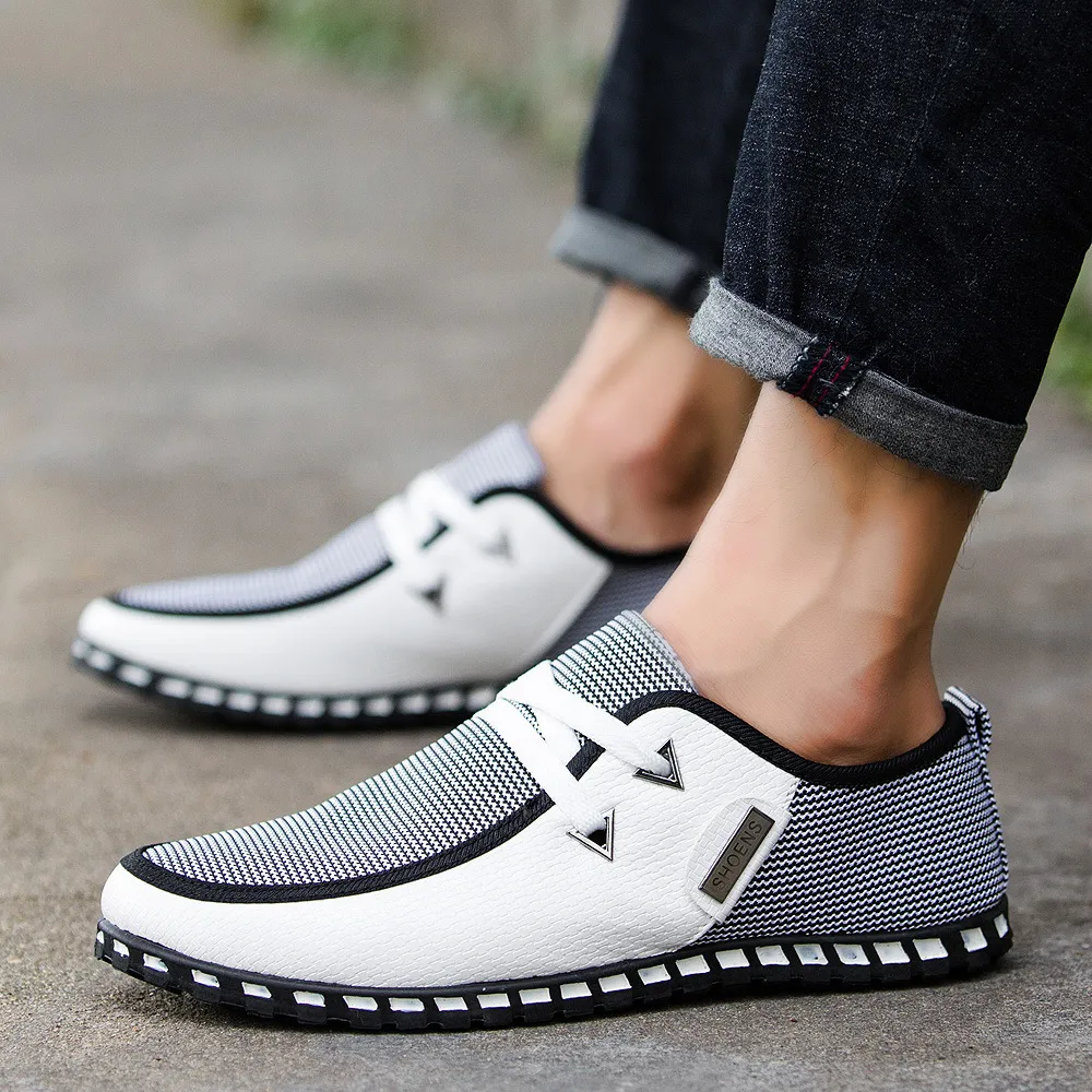 Men's Casual Driving Shoes Trendy Slip-On Loafers Large Size Versatile Comfortable Footwear for Everyday Wear Wholesale thumbnail 1