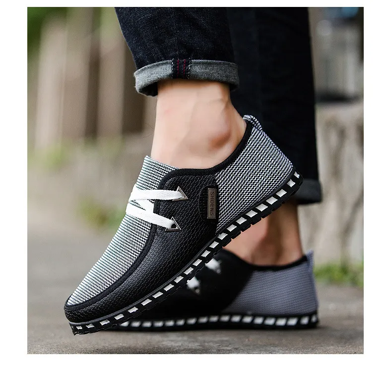 Men's Casual Driving Shoes Trendy Slip-On Loafers Large Size Versatile Comfortable Footwear for Everyday Wear Wholesale showcase 20