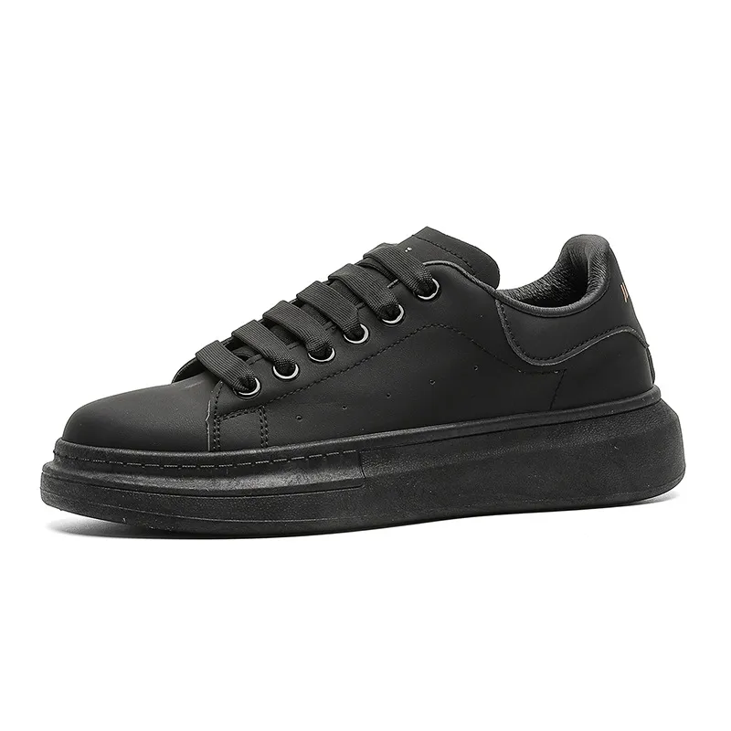 Men's Fashion Sneakers - McQueen Style Height Increasing Lightweight Casual White Shoes - Korean Couple Style Flat Heel Trainers thumbnail 10