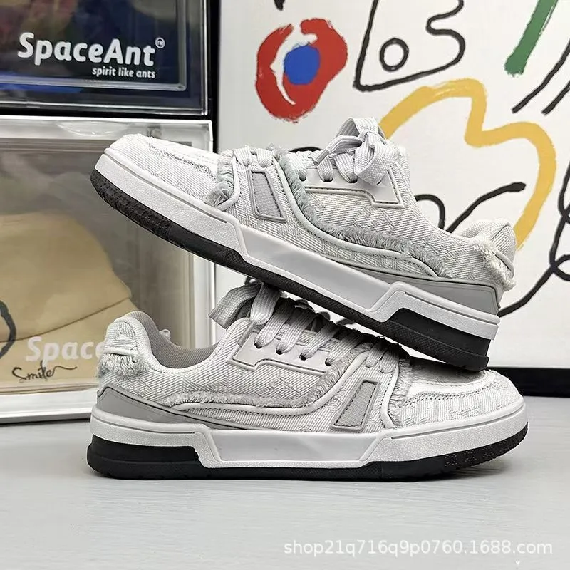 Men's Winter Casual Sneakers Fashionable Youth Thick Sole Sports Skateboarding Shoes Comfortable Walking Footwear showcase 12