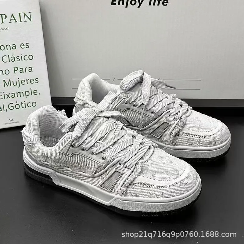 Men's Winter Casual Sneakers Fashionable Youth Thick Sole Sports Skateboarding Shoes Comfortable Walking Footwear showcase 13
