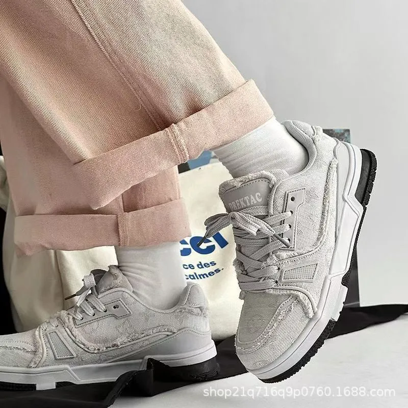 Men's Winter Casual Sneakers Fashionable Youth Thick Sole Sports Skateboarding Shoes Comfortable Walking Footwear showcase 9