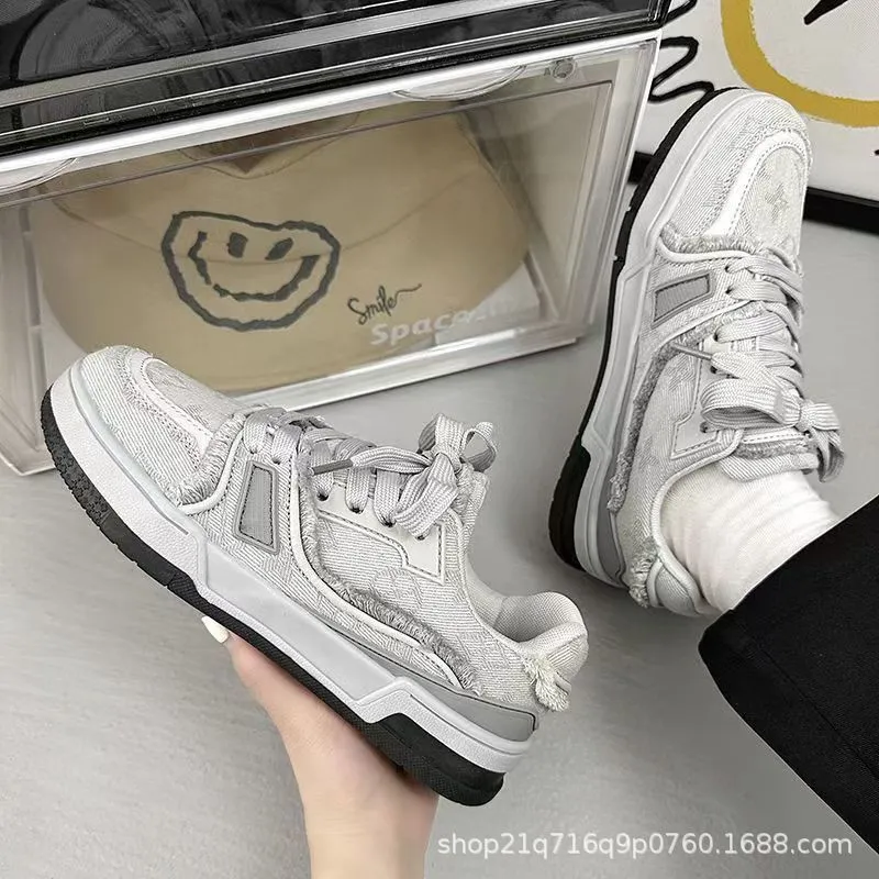 Men's Winter Casual Sneakers Fashionable Youth Thick Sole Sports Skateboarding Shoes Comfortable Walking Footwear showcase 14