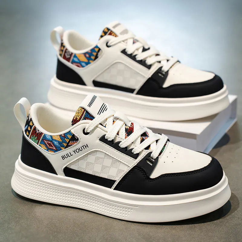 Men's Fashion Sneakers 2026 Spring New Sports Casual Board Shoes White Shoes for Men's Brand thumbnail 1