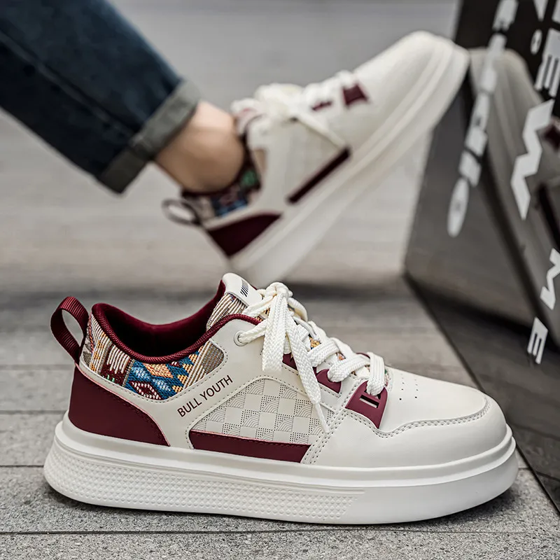 Men's Fashion Sneakers 2026 Spring New Sports Casual Board Shoes White Shoes for Men's Brand showcase 5