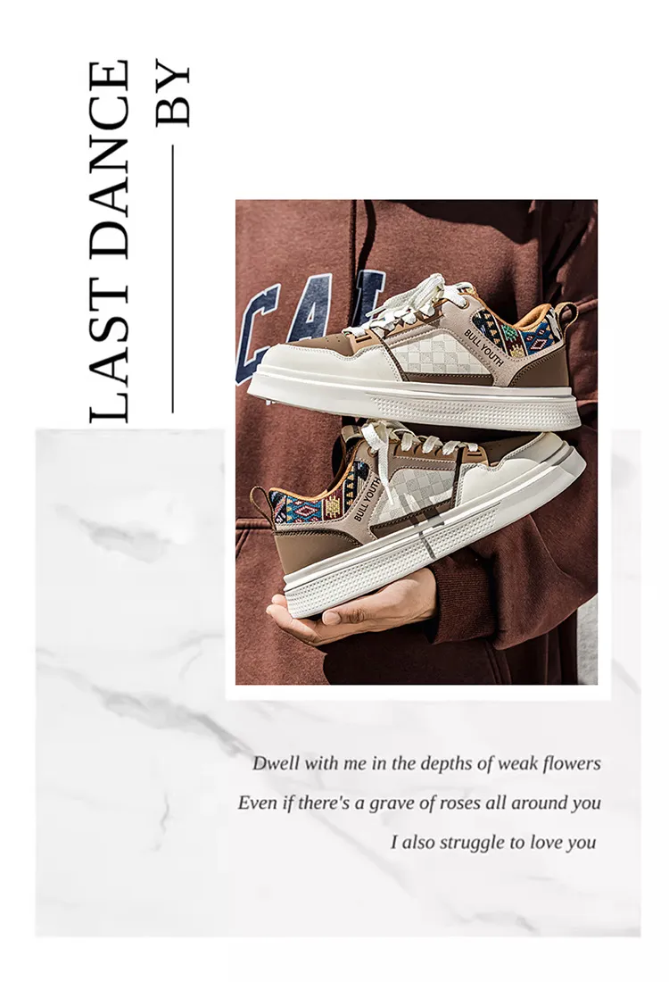 Men's Fashion Sneakers 2026 Spring New Sports Casual Board Shoes White Shoes for Men's Brand showcase 9