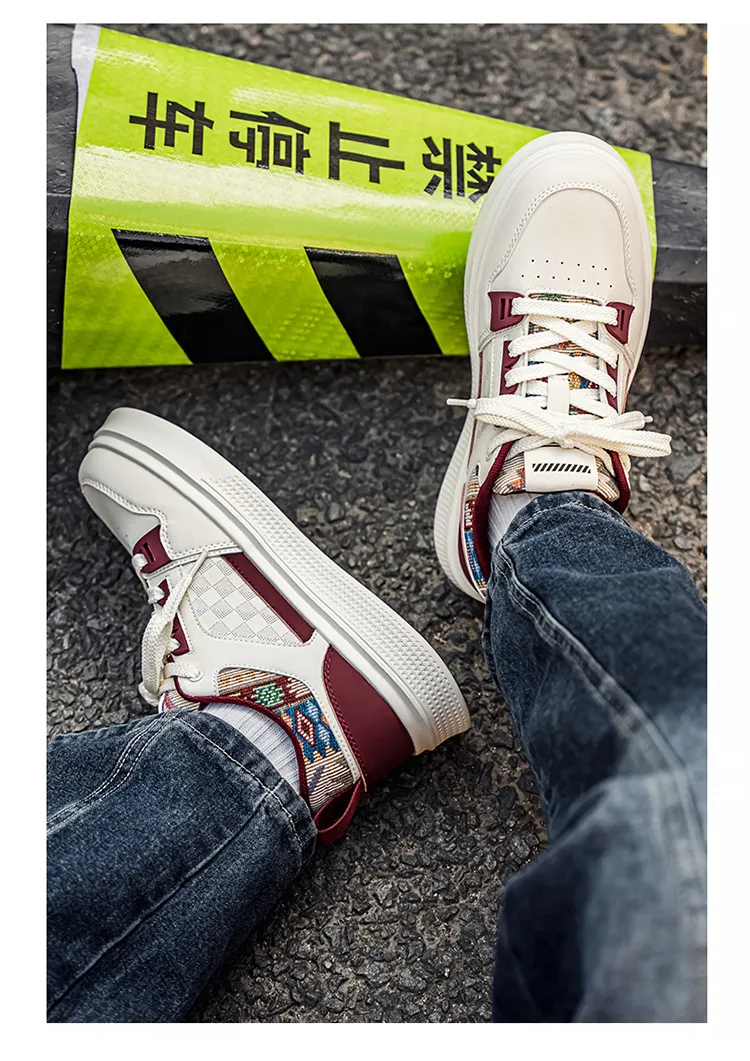 Men's Fashion Sneakers 2026 Spring New Sports Casual Board Shoes White Shoes for Men's Brand showcase 7