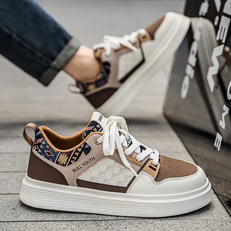 Men's Fashion Sneakers 2026 Spring New Sports Casual Board Shoes White Shoes for Men's Brand showcase 4