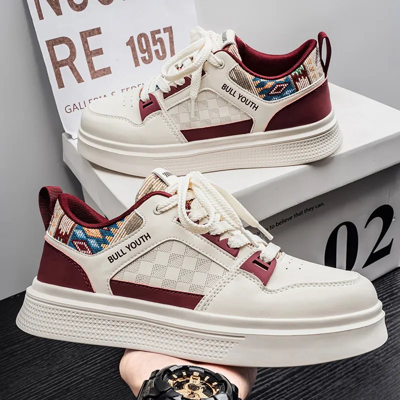 Men's Fashion Sneakers 2026 Spring New Sports Casual Board Shoes White Shoes for Men's Brand thumbnail 5