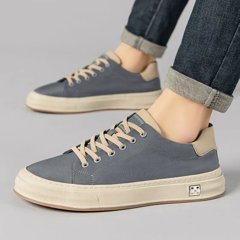 Men's Plus Size Casual Board Shoes - Autumn Fashion, High Quality, Comfortable, Lightweight, Flat Sports Sneakers thumbnail 3