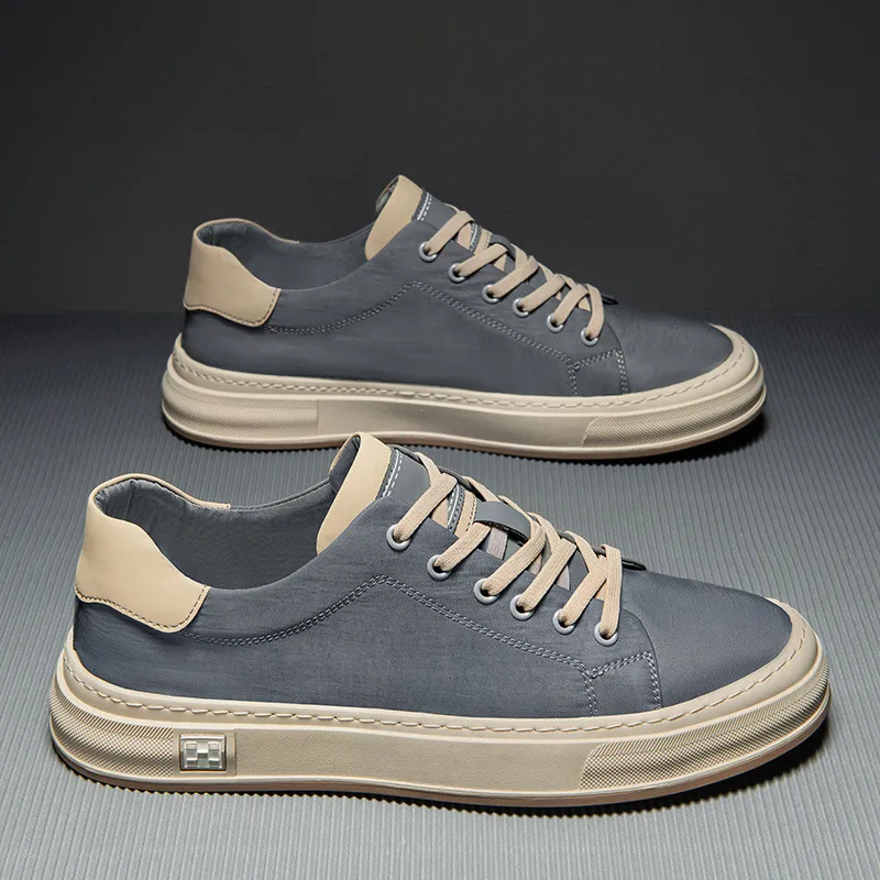 Men's Plus Size Casual Board Shoes - Autumn Fashion, High Quality, Comfortable, Lightweight, Flat Sports Sneakers thumbnail 1