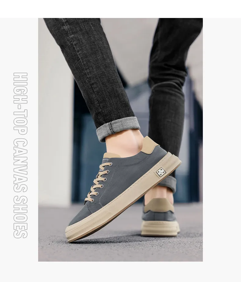 Men's Plus Size Casual Board Shoes - Autumn Fashion, High Quality, Comfortable, Lightweight, Flat Sports Sneakers showcase 12