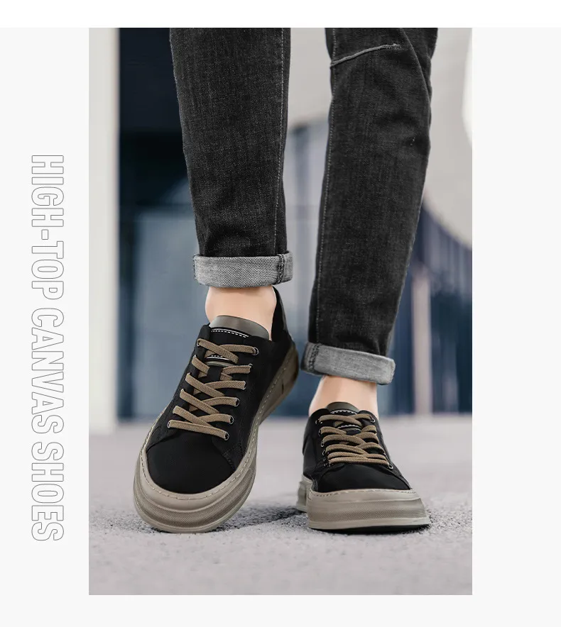 Men's Plus Size Casual Board Shoes - Autumn Fashion, High Quality, Comfortable, Lightweight, Flat Sports Sneakers showcase 19