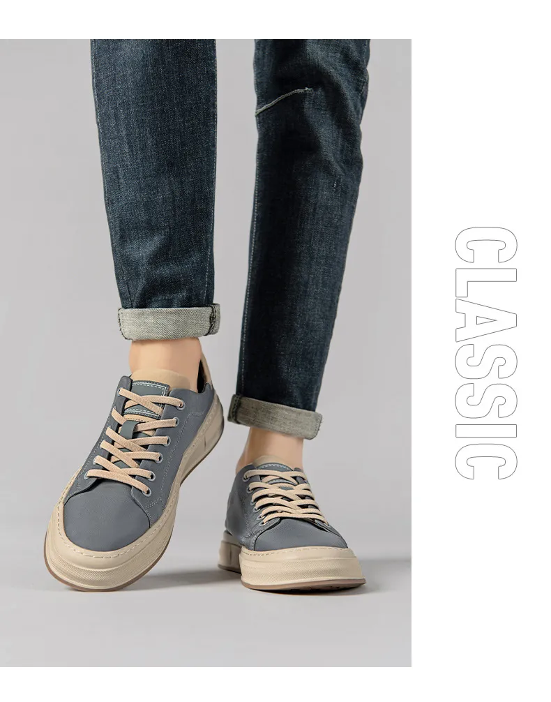 Men's Plus Size Casual Board Shoes - Autumn Fashion, High Quality, Comfortable, Lightweight, Flat Sports Sneakers showcase 14