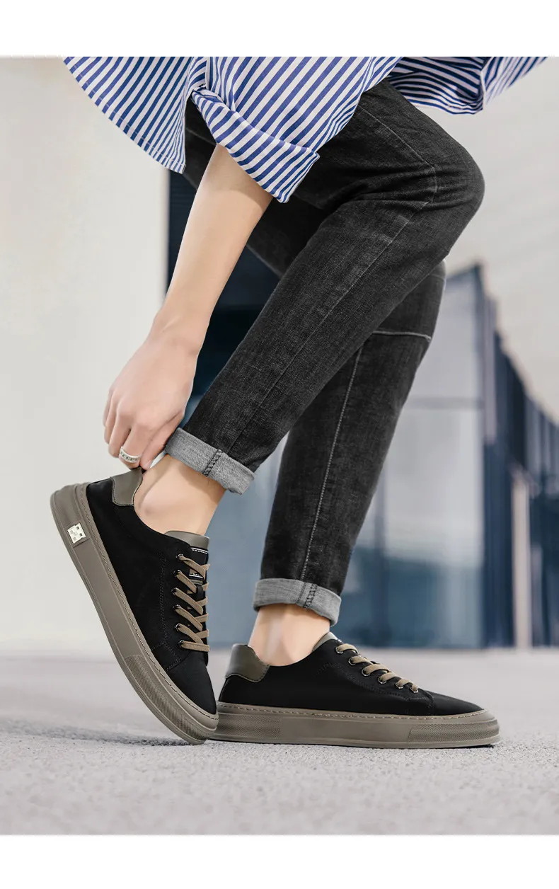 Men's Plus Size Casual Board Shoes - Autumn Fashion, High Quality, Comfortable, Lightweight, Flat Sports Sneakers showcase 17