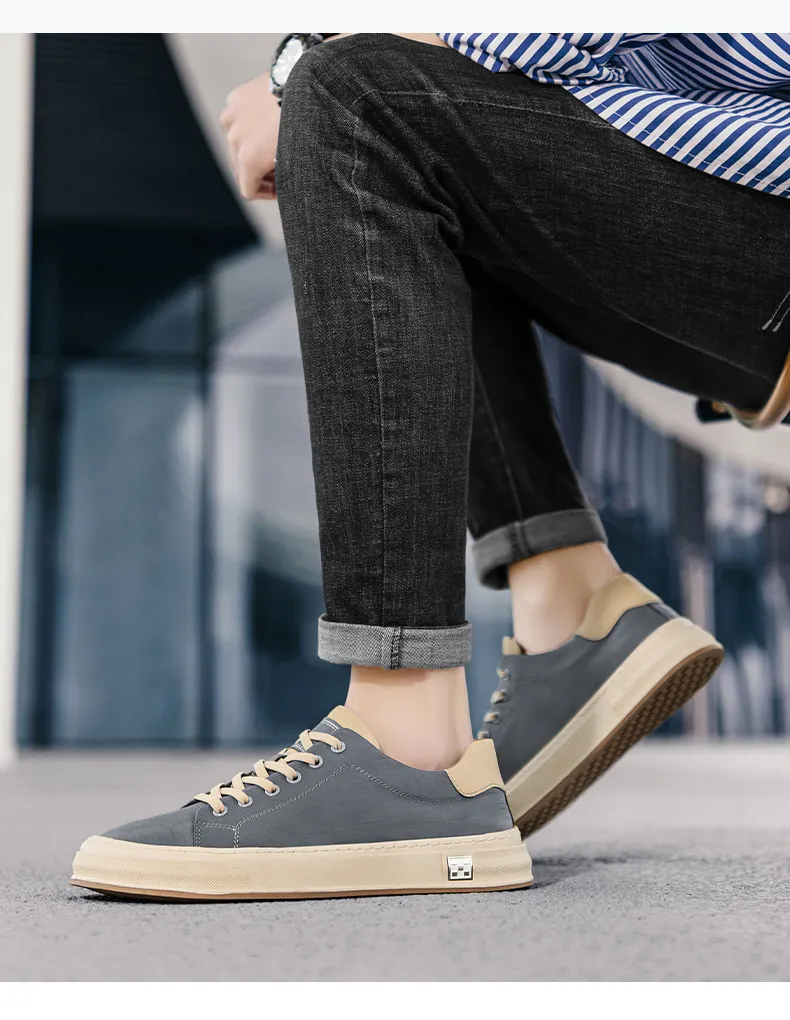 Men's Plus Size Casual Board Shoes - Autumn Fashion, High Quality, Comfortable, Lightweight, Flat Sports Sneakers showcase 13