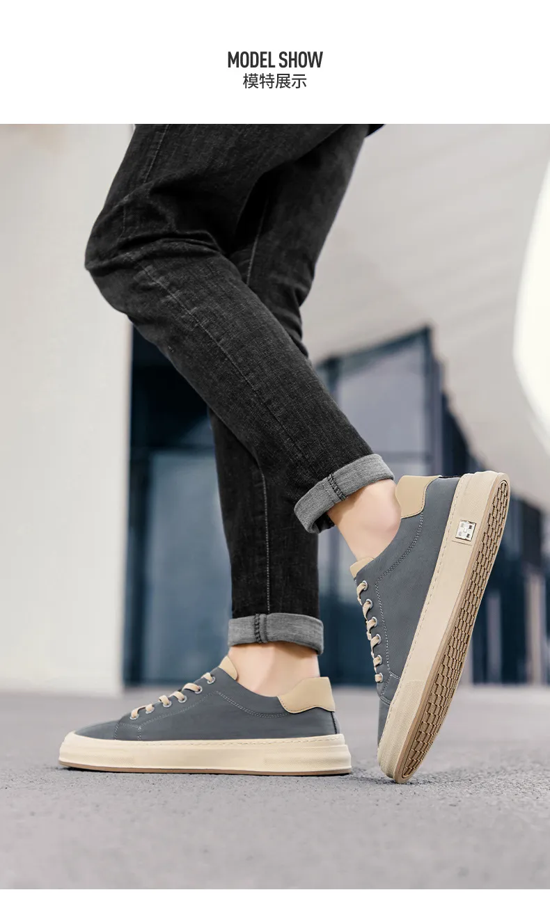 Men's Plus Size Casual Board Shoes - Autumn Fashion, High Quality, Comfortable, Lightweight, Flat Sports Sneakers showcase 10