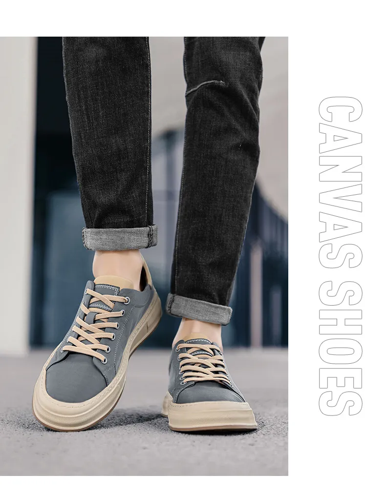 Men's Plus Size Casual Board Shoes - Autumn Fashion, High Quality, Comfortable, Lightweight, Flat Sports Sneakers showcase 11