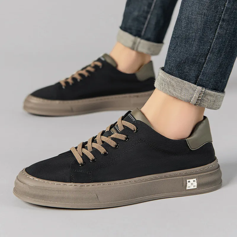 Men's Plus Size Casual Board Shoes - Autumn Fashion, High Quality, Comfortable, Lightweight, Flat Sports Sneakers thumbnail 4