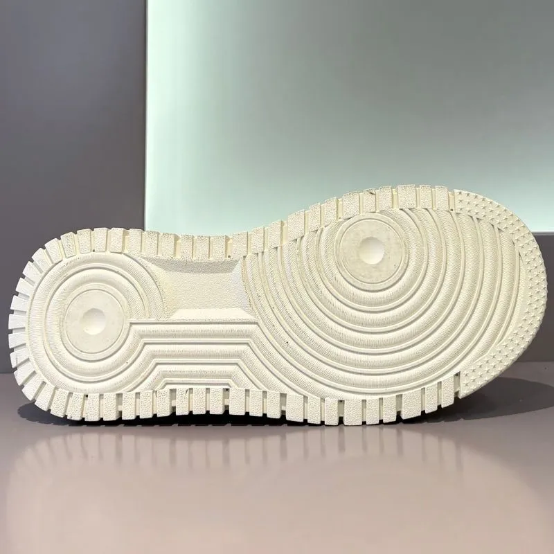 Men's Thick Sole Sneakers - Trendy Casual Light Luxury Height Increasing Sports White Shoes for Men showcase 13
