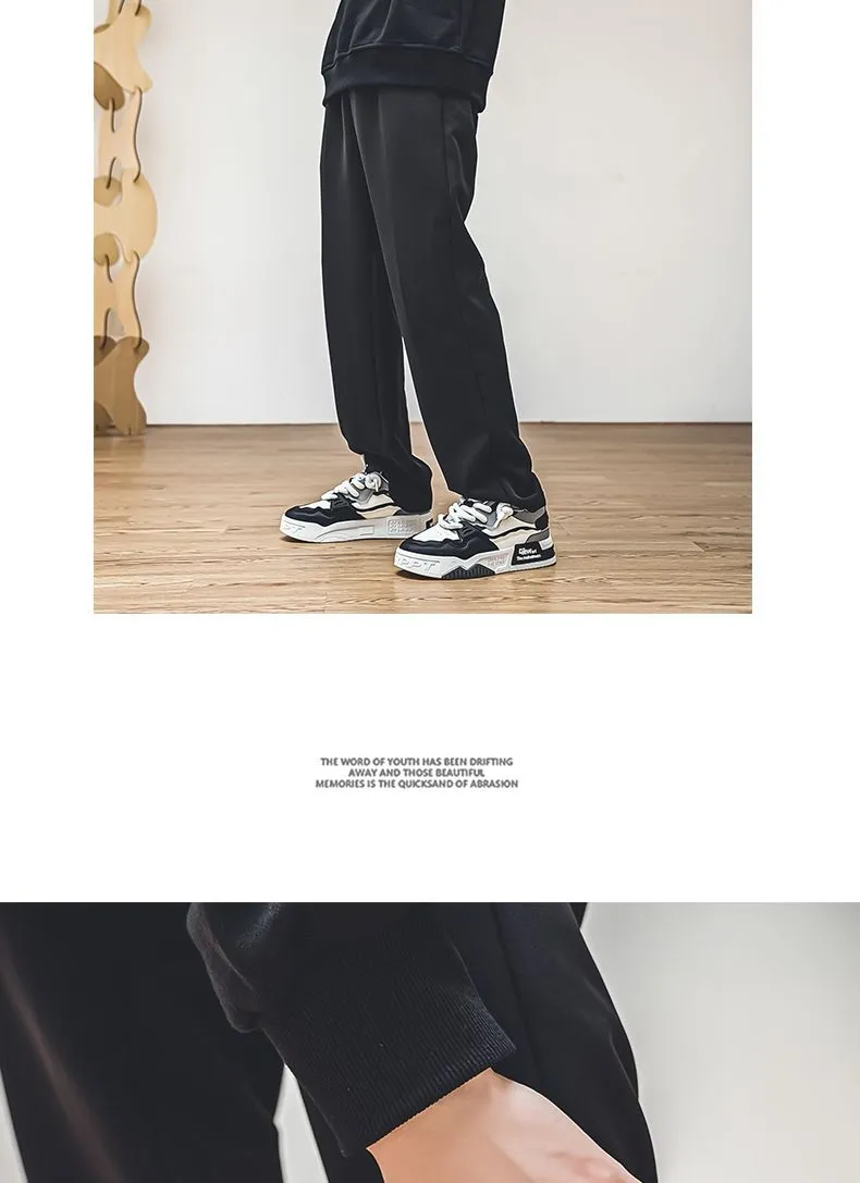 Men's Plus Size Leather Sneakers 2025 - Casual Sports Shoes with Thick Sole for Height Increase - Size 46 showcase 8
