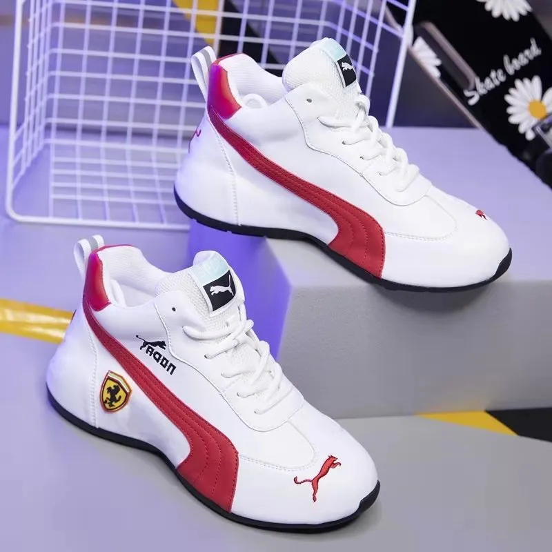 Men's Leather Casual Sports Shoes - Low Top Fashion Sneakers, Comfortable Soft Sole Walking Shoes for Everyday Wear showcase 11