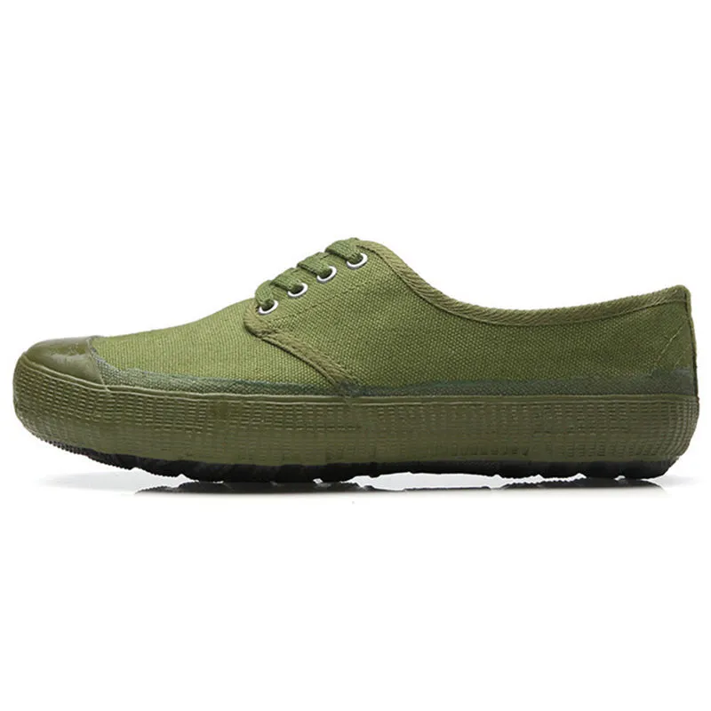 Men's Canvas Work Shoes Spring Autumn Lightweight Breathable Sneakers Yellow Rubber Sole Construction Site Labor Protection Farmland Training thumbnail 5