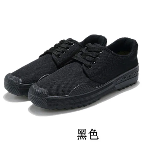 Men's Canvas Work Shoes Spring Autumn Lightweight Breathable Sneakers Yellow Rubber Sole Construction Site Labor Protection Farmland Training showcase 15