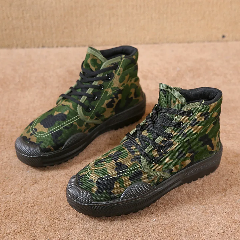 Men's Canvas Work Shoes Spring Autumn Lightweight Breathable Sneakers Yellow Rubber Sole Construction Site Labor Protection Farmland Training showcase 18